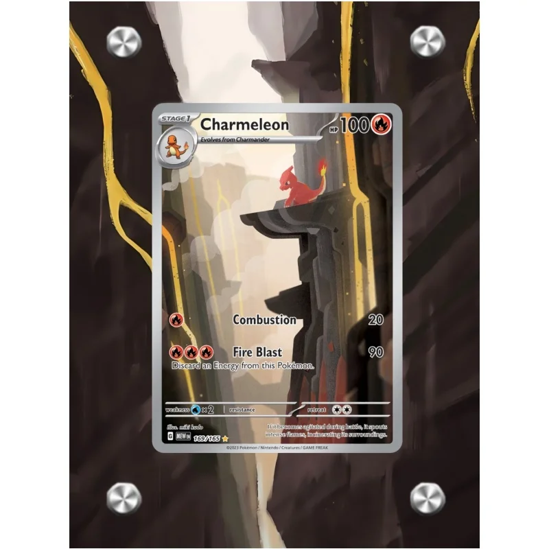 البوكيمون تشارجر بطاقة الطوب تشارماندر Charmeleon Ptcg لتقوم بها بنفسك الاكريليك عمل دمى أشكال أنيمي لعبة جمع رف شاشة الهدايا