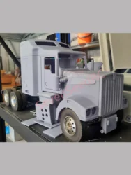3d Printed Truck Cab Kit kenworth T909 1/10 1/14 Fmx Static Dot Model JDM Tamiya Lesu Lxy Scaleclub SCX10 trx6 Crossrc nt jt4