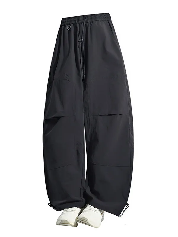 

Молодежные брюки для отдыха, мужские свободные повседневные брюки прямого кроя, рабочая одежда для активного отдыха, черные студенческие брюки, весенний сезон