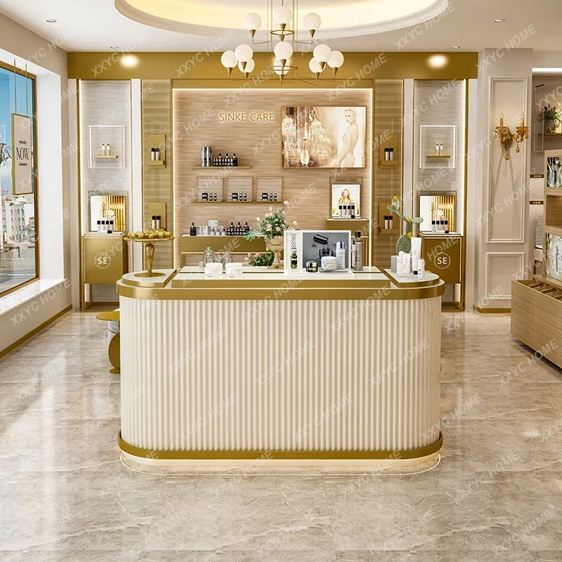 XXShopping mall clothing store Nakajima cabinet display stand multi-layer art nail products Nakajima display cabinet