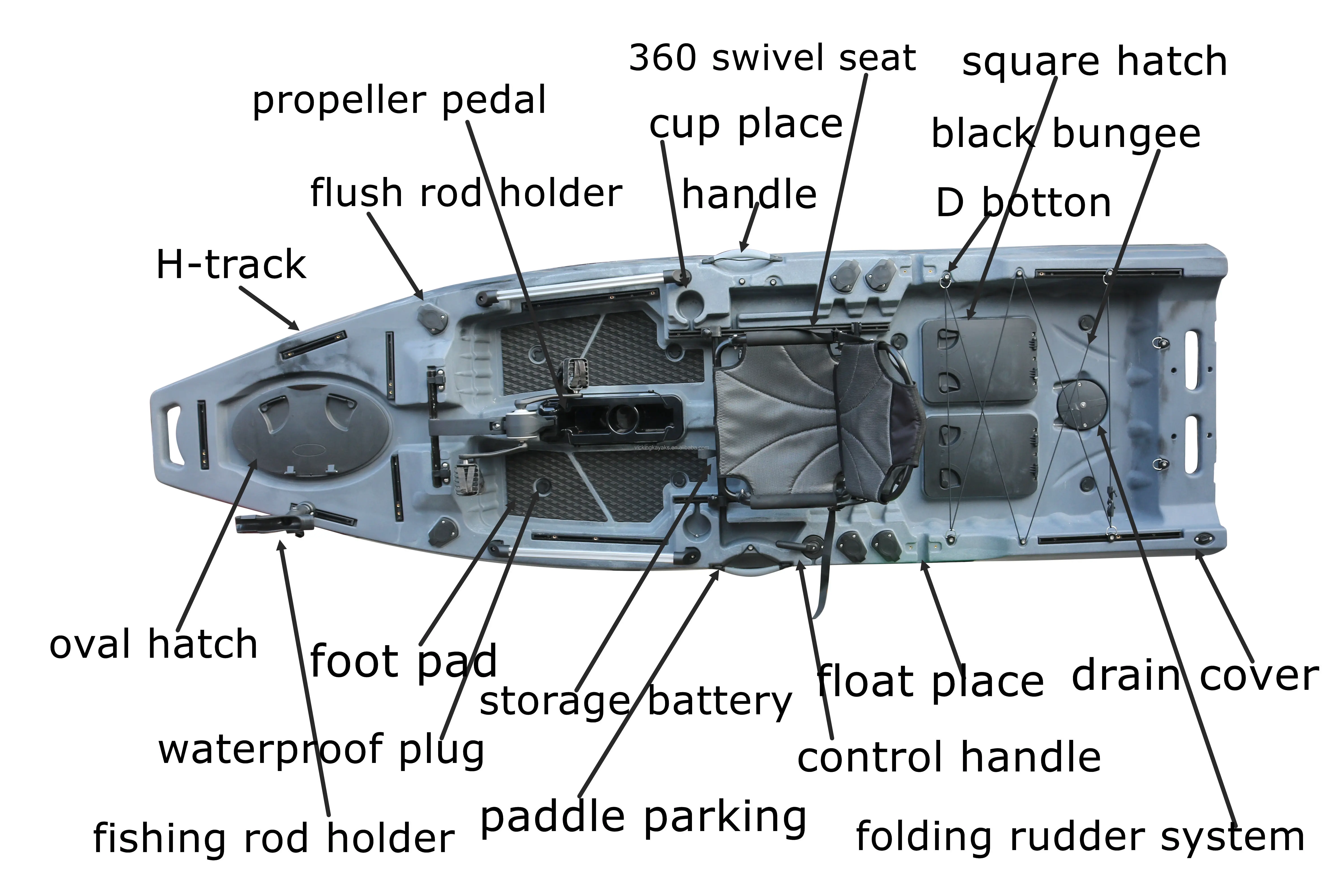 

Sit On Top 11ft 1 Person Cheap Plastic Canoe/kayak 100cm Wide Reasonable Factory Price Recreational Adult Kayak For Sale