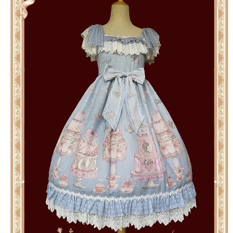 

The Cake Salon ~ Sweet Lolita JSK Dress Empire Chiffon Dress by Infanta