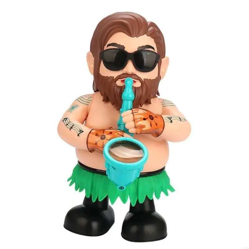 

54DA Swinging Dancing Saxophonist Toy Novelty LED Flashing Musical Toy Boy Girl Favor