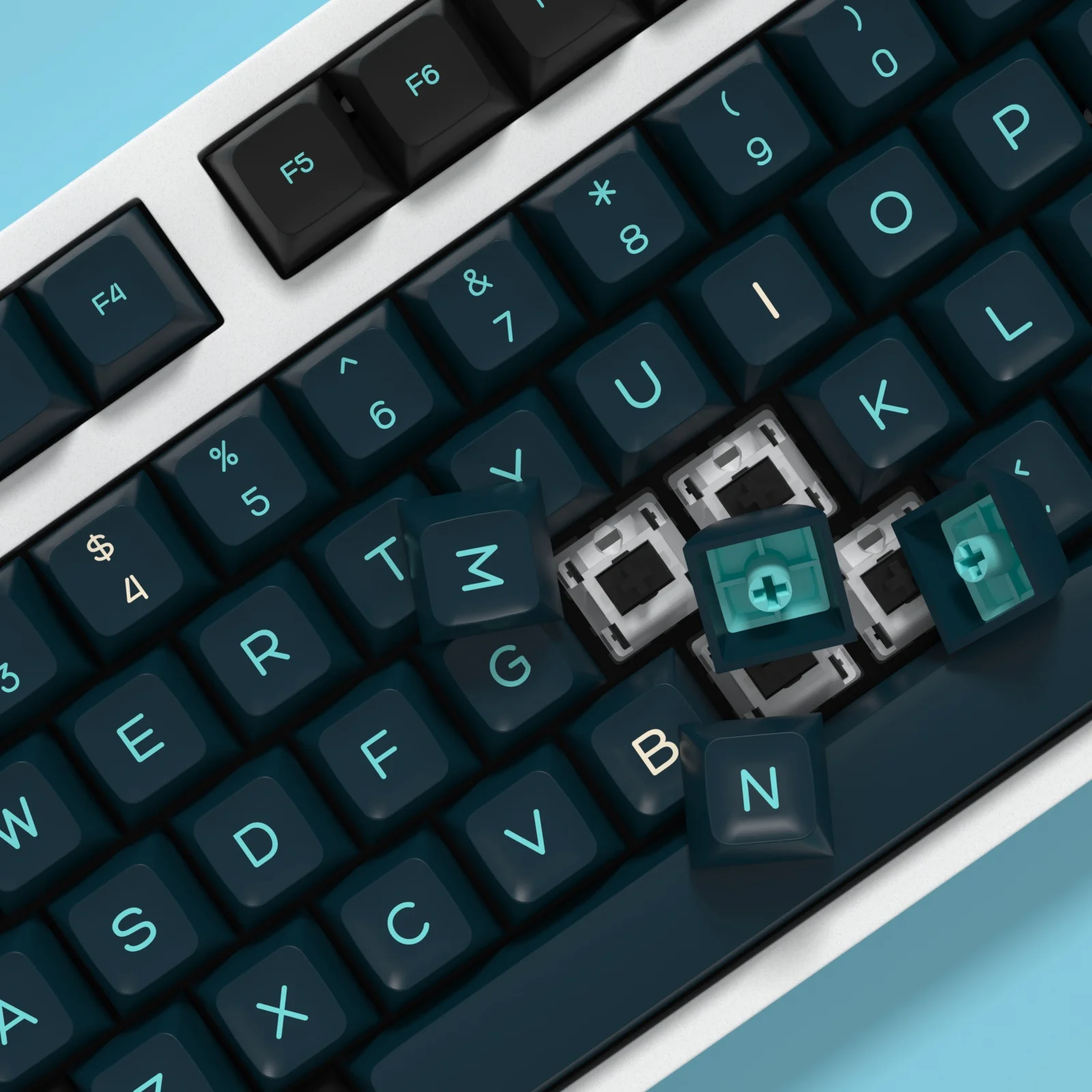 Imagem -06 - Kbdiy-duplo Tiro Pbt Gmk Monstro Keycaps para Teclado Mecânico SA Perfil Keycap Grupo Iso Faça Você Mesmo 161 Chaves 7u Barra de Espaço Personalizado