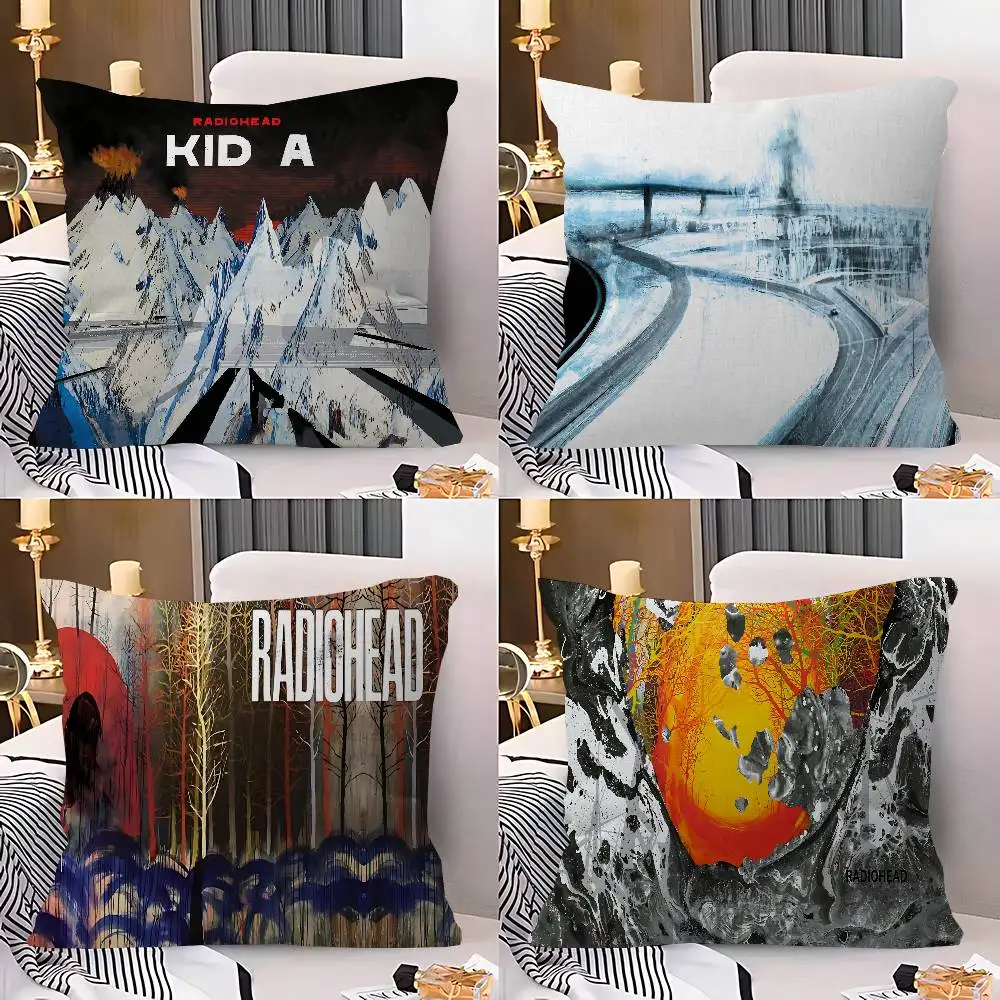 Rock Band R-Radiohead Music Personalized Pillow Dust Cover Bedroom Kids Party Decoration Pillowcase Birthday Children Gift
