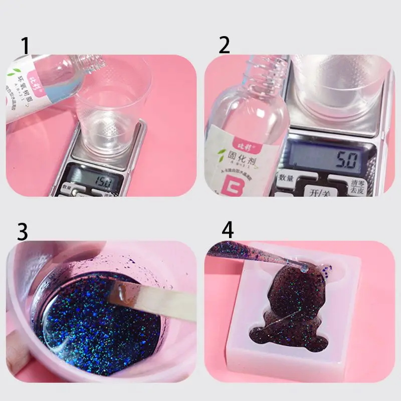 Epoxy Resin AB Crystal Easy Mix 3:1 Casting & Coating for DIY Jewelry Making of The Art Resin & Epoxy