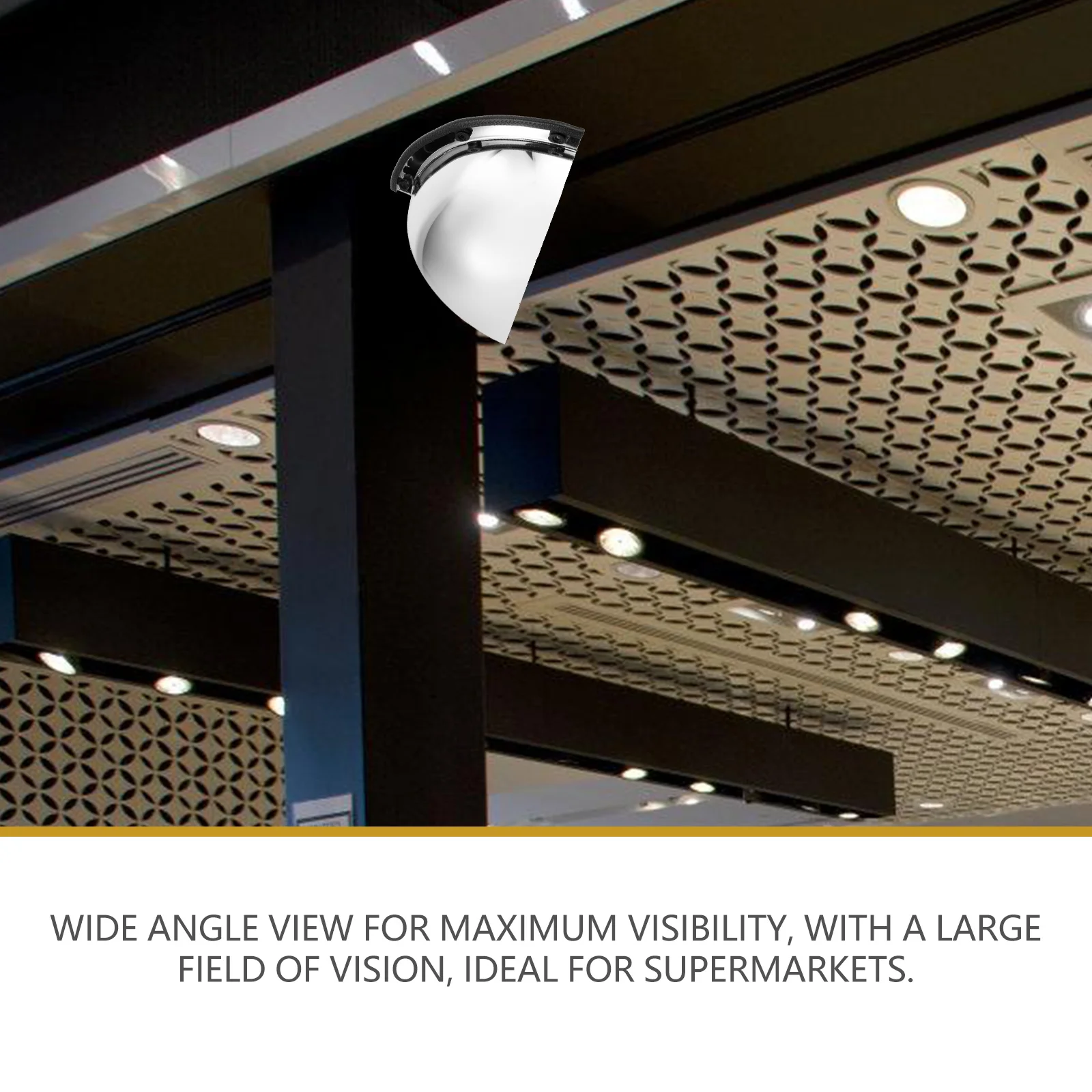 Spherical Mirror View Adjustable Reflective Convex Mirrors for Wall Traffic Hallway Safety Corner Office