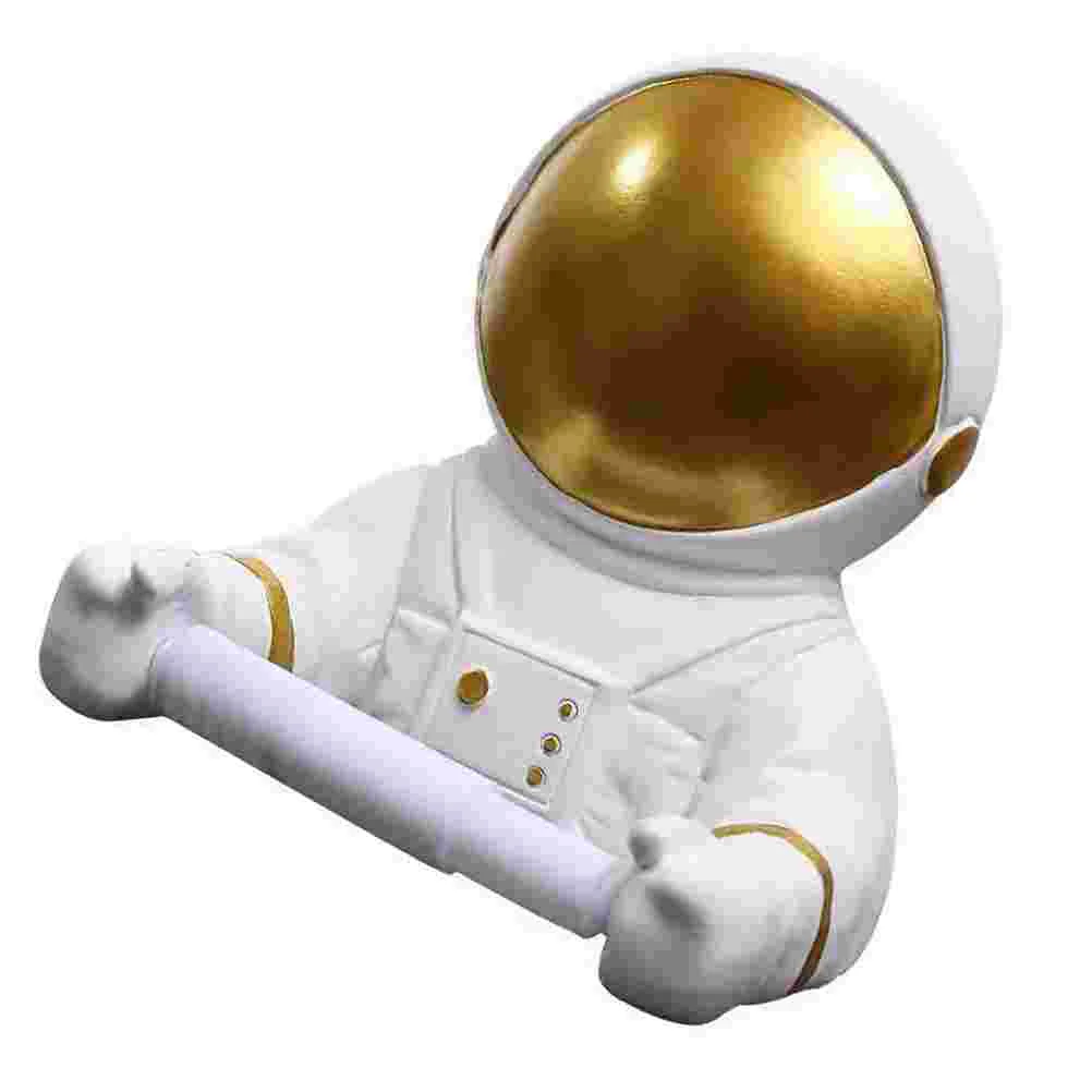 Hand Towel Dispenser Astronaut Tissue Holder Car Accesories Roll Paper Golden Bathroom Accessory Overhead Projector