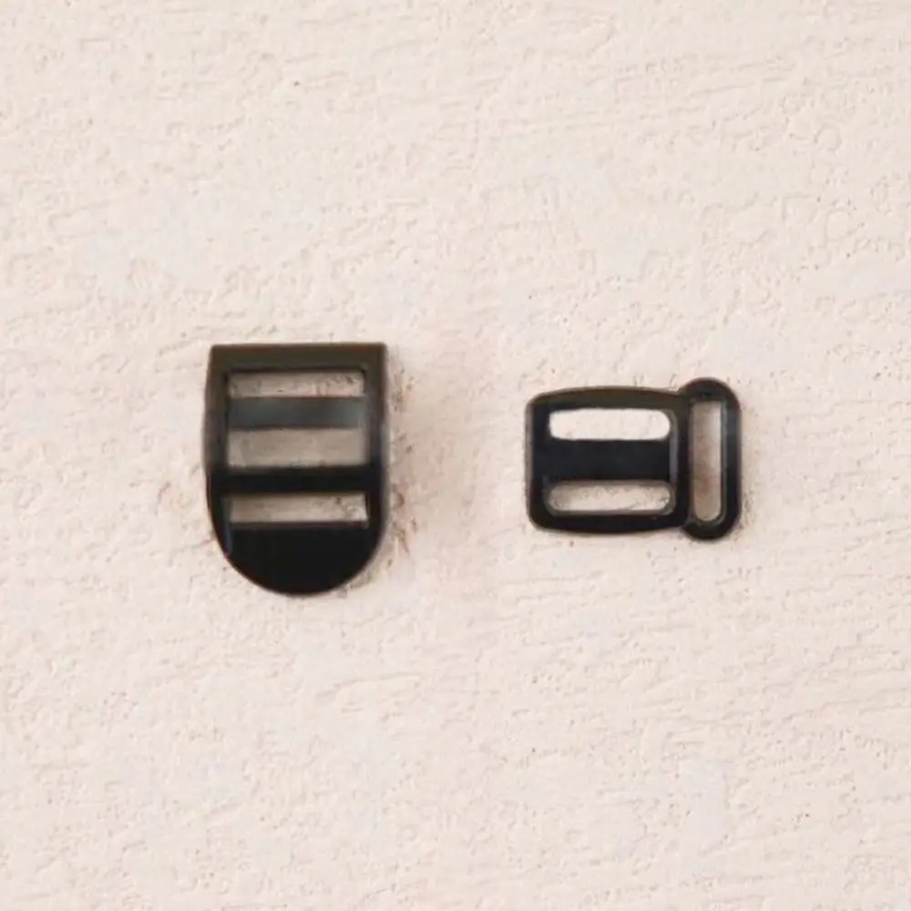 10pcs Newest Tri-glide Pattern Buckles 6.5mm Metal Doll Backpack Buckles Mini Ultra-small Adjustment Buckles