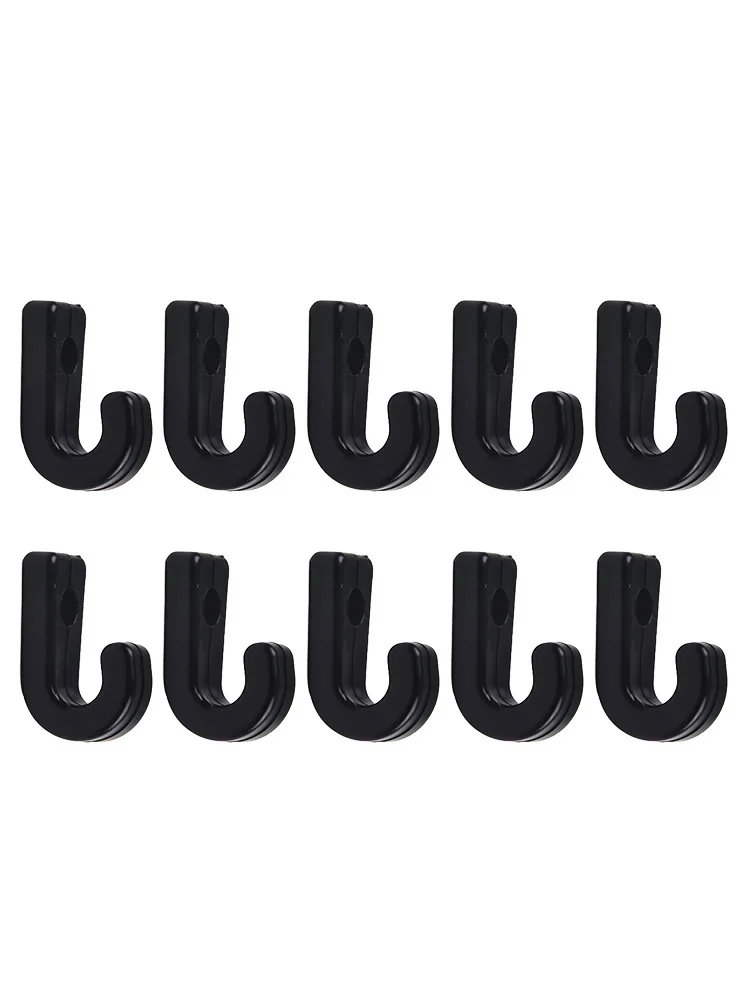 10 Pieces Nylon Lashing J Hooks for Kayak Bungee Replacement Suitable for Canoes Paddleboards and Boat Deck Use