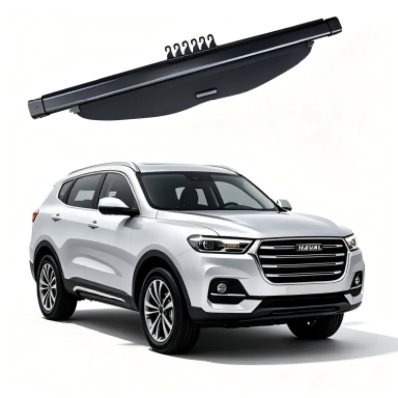 

Cargo Cover Trunk Privacy Shade Rear Security Partition Anti-Theft Shield Organizer for Haval H6 Sport Edition 2011-2022