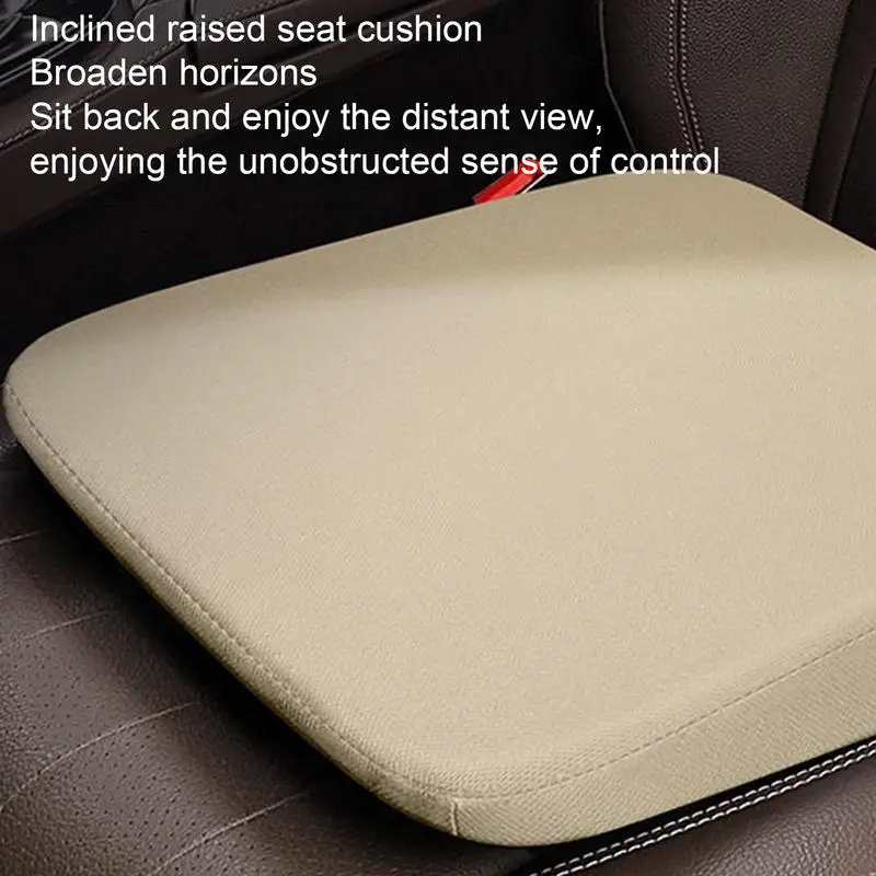 Auto Wedge Heightening Mat Car Booster Seat Cushion Breathable Portable Car Seat Pad Fatigue Relief Seat Booster For Cars