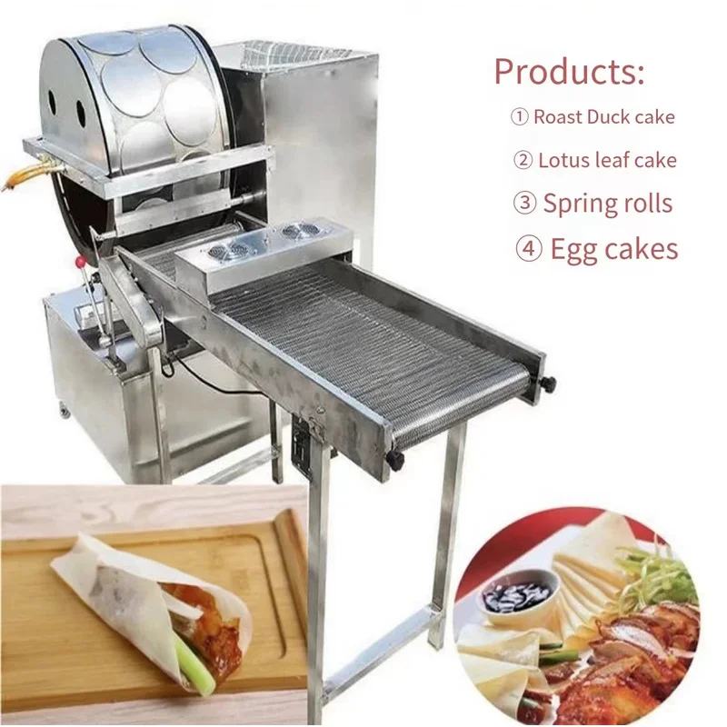 High Efficiency Large Scale Pancake Sheet Spring Roll Forming Equipment
