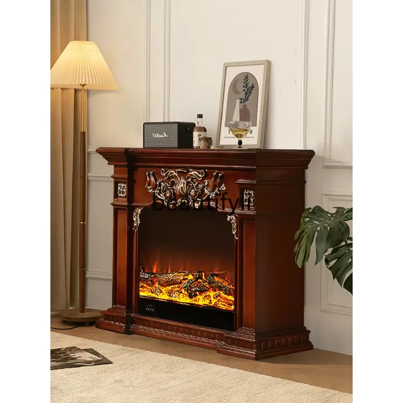 RR American European fireplace TV cabinet electronic simulation fire 1.5 meters electric fireplace decorative cabinet household