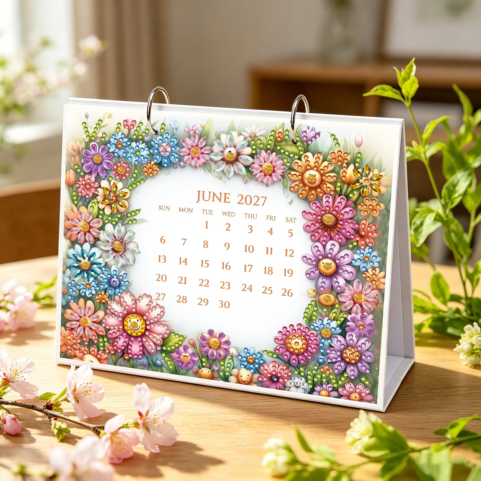 DIY Diamond Painting Calendar  - Resin Art Canvas review and price