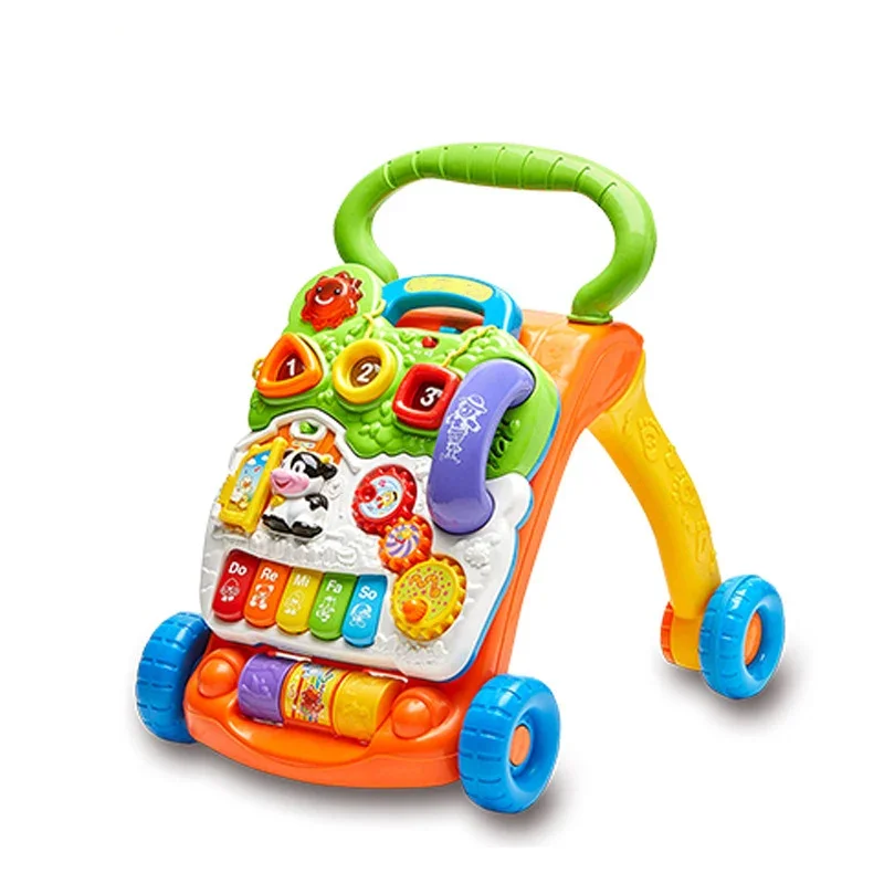 Multi-functional baby walker can be customized baby buggy anti-rollover toy music baby walker