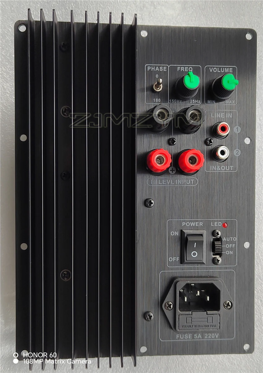 Leistungsstarkes Bass-Verstärkerboard Subwoofer-Verstärkerplatine 30-150HZ Aluminiumlegierung 110V-220V 5198/1941 Leistungsröhre – Detail 2