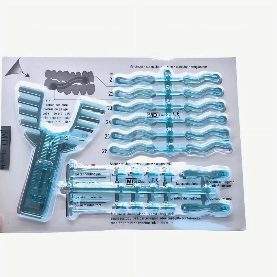 1 kit Dental Anti Snoring Device Kit Silensor SL Components Protrusion Gauge Connectors Set Sleep Apnea Appliance Lab Accessorie