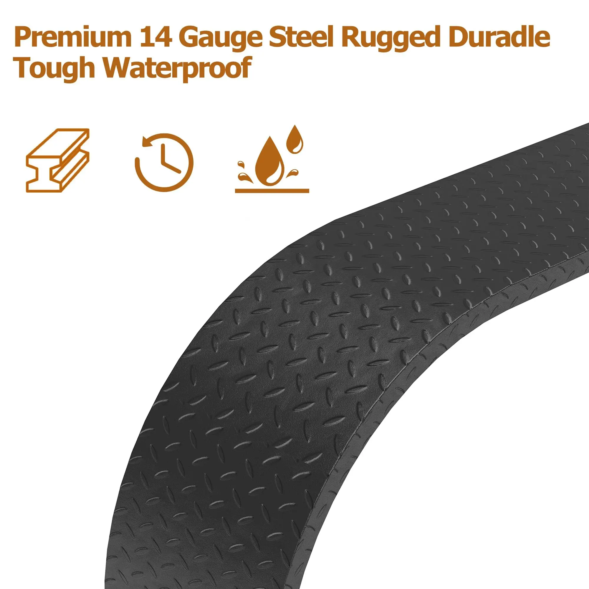 Heavy Duty Steel Tandem Axle Trailer Fenders for 13-15