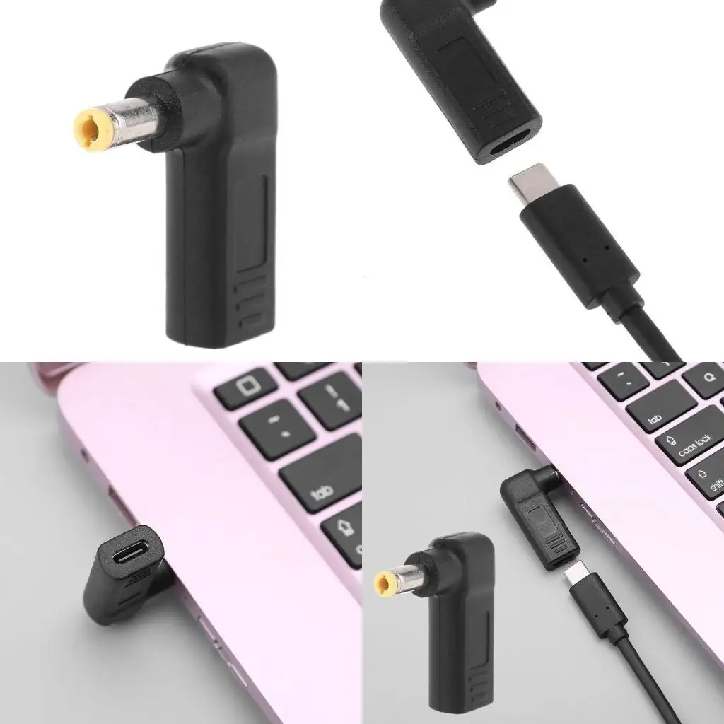 DC Power Adapter Converter USB Type-C Female To 5.5x2.5mm Male Jack Connector For As-us Le-novo Toshiba Laptop Notebook Adapter