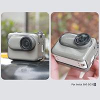 1pcs Transparent/gray TPU Anti-drop Protective Case For Insta360 GO 3 Anti-scratch Body/Lens Protection Action Camera Accessory