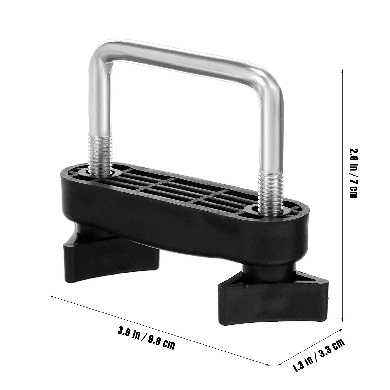 

2 Pcs Car Roof Rack Accessories Cargo Carrier Bolts Mounting Clamps Universal Black Brackets
