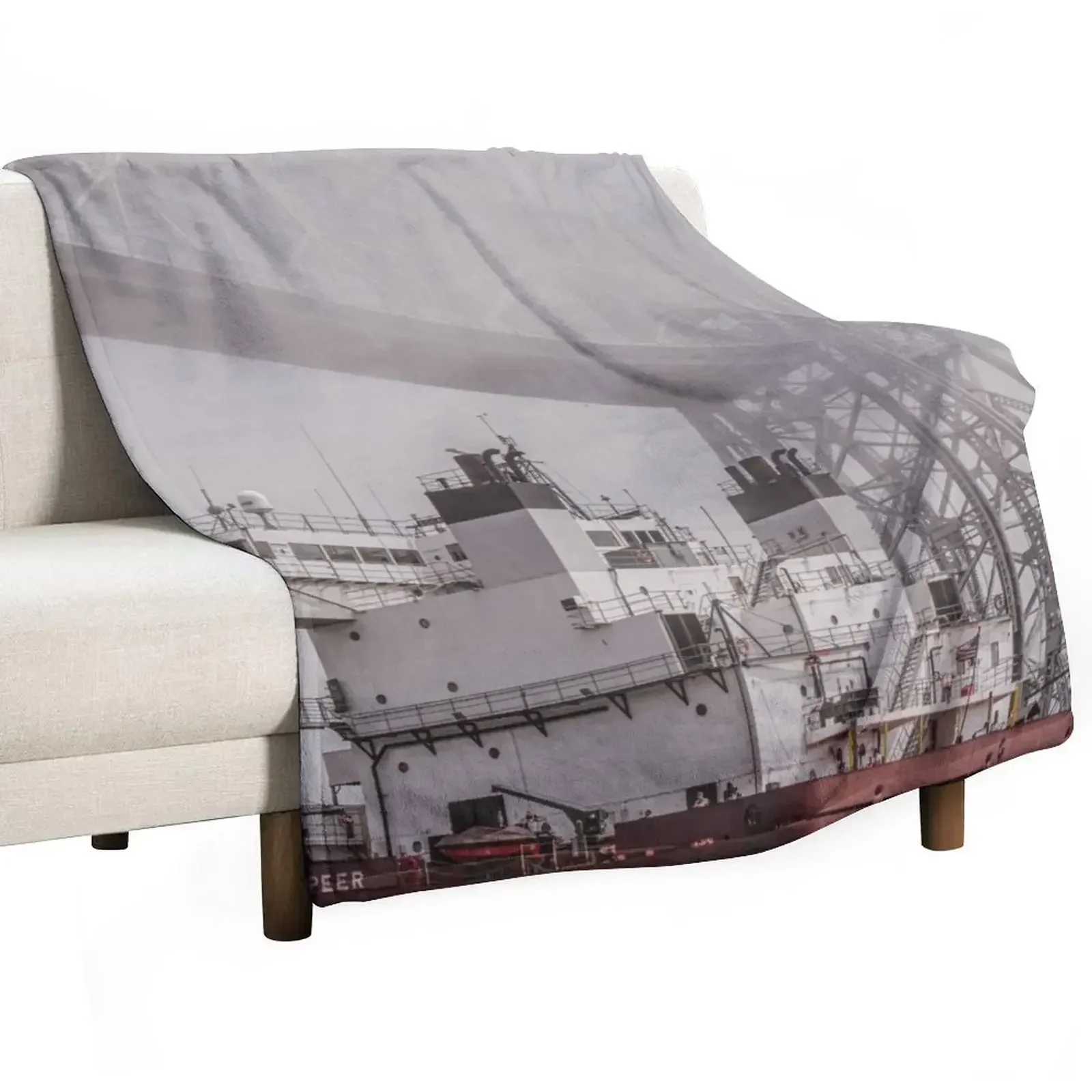 Ship Under the Bridge Throw Blanket Bed Flannel Luxury St For Sofa Thin Polar manga Blankets