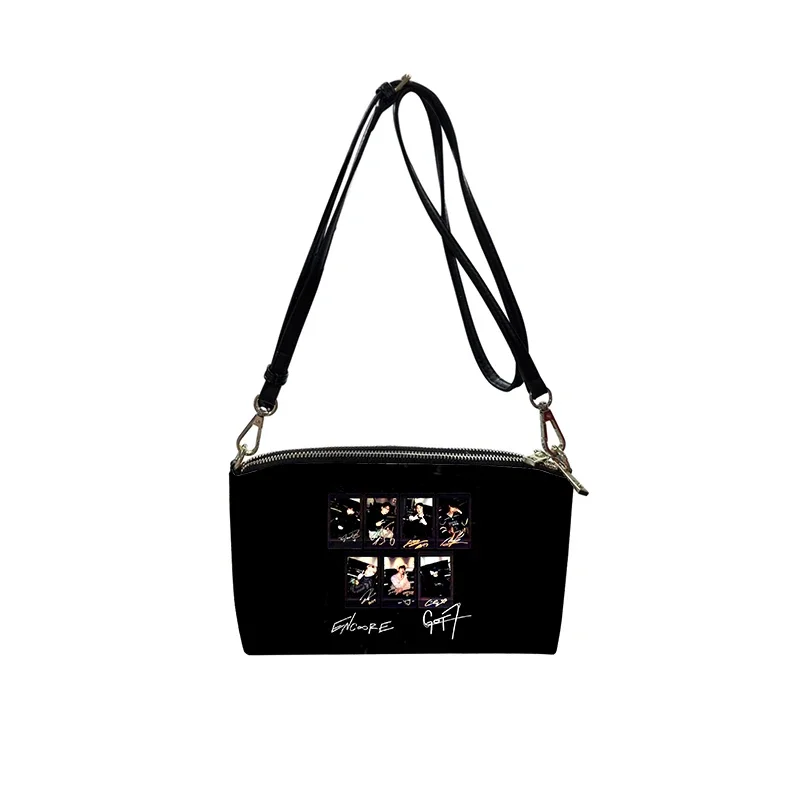 

GOT7 KPOP PU Crossbody Bag 2023 New Women's Fashion Shoulder Bag Minimalist Small Square Bag for Women