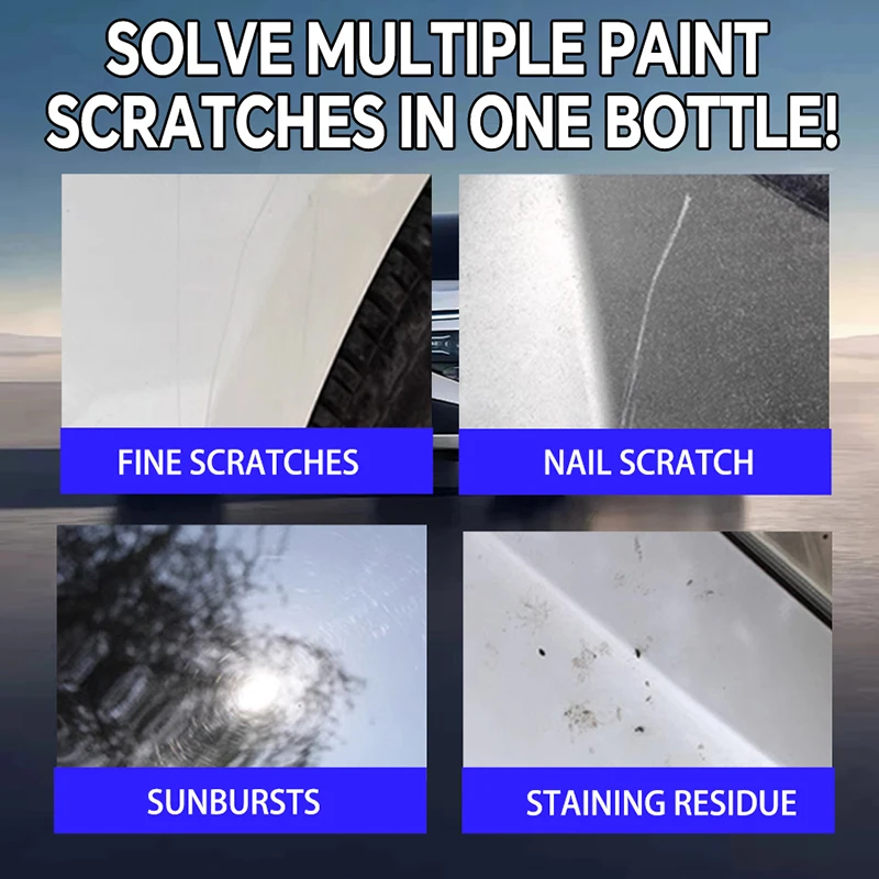 Pasta do usuwania rys samochodowych, wosk do naprawy lakieru samochodowego, naprawa rys samochodowych, czyszczenie i upiększanie powierzchni samochodowej.