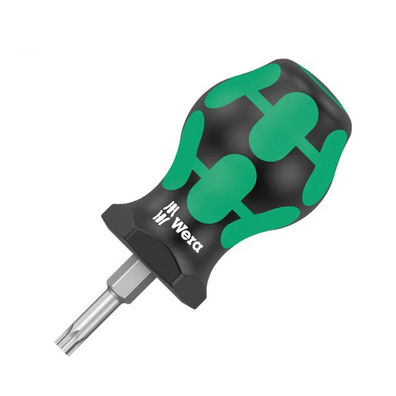 WERA 05008856001 367 TORX Stubby Screwdriver TX 10 x 25 mm Short Compact Shape for Working in Confined Spaces and Durable
