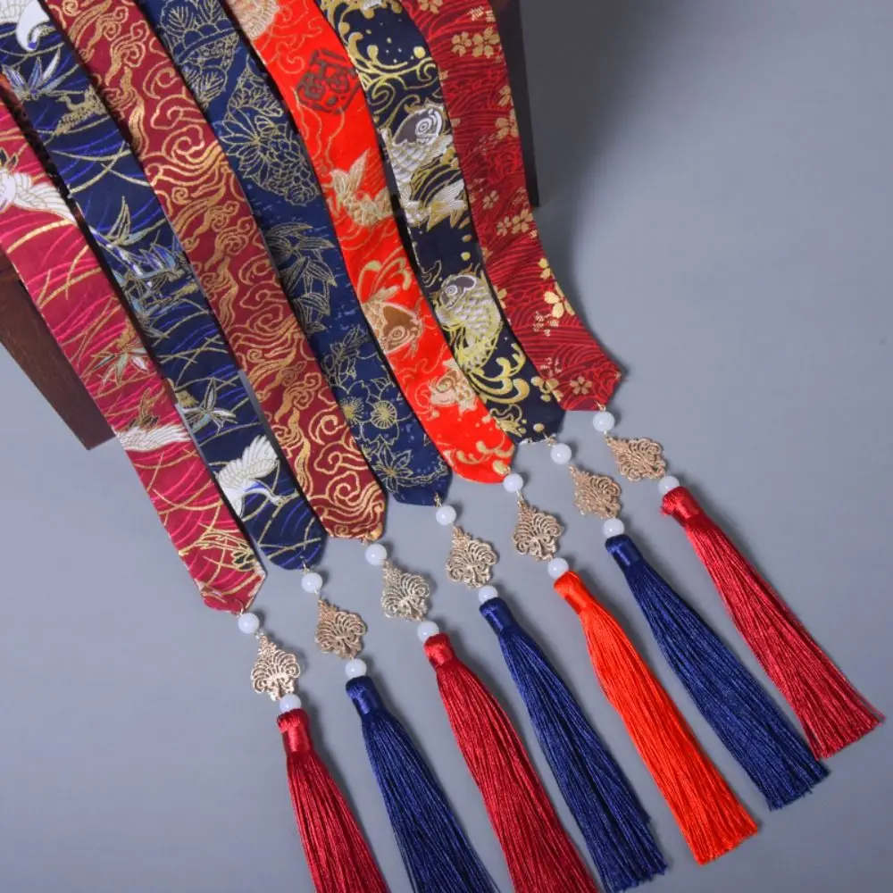 Embroidery Chinese Style Hair Band Dragon Horse Face Skirt Ornament Hanfu Hair Accessories Tassel Crane Bow Ribbon Headwear view 5