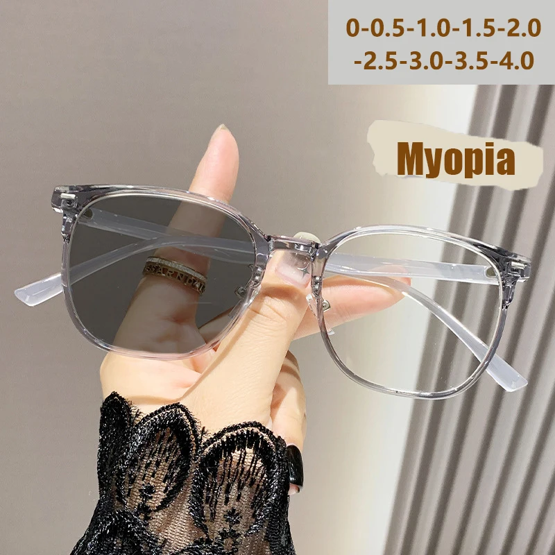 Neues Modell, quadratisch, schlichtes Gesicht, Anti-Blaulicht, ultraleicht, großes Gesicht, Schlankheitsbrille für Kurzsichtigkeit 6015