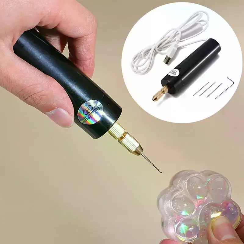 

Electric USB Mini Drill 5 Pieces Set USB Drill Rotary Tools Engraver Pen Drilling Jewelry Tools With Drill Bits Power Tools