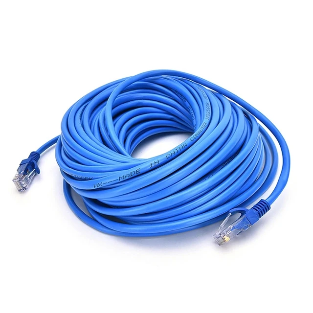Kabel sieciowy Ethernet Cat5e RJ45 Patch Zewnętrzne wodoodporne przewody kablowe LAN do systemu kamer IP CCTV POE