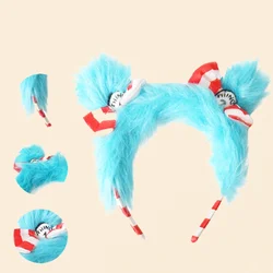 Dr. Seuss Costume Accessories Costumes USA Thing 1 and Thing 2 Headband Bopper for Kids Blue Red White Stripe