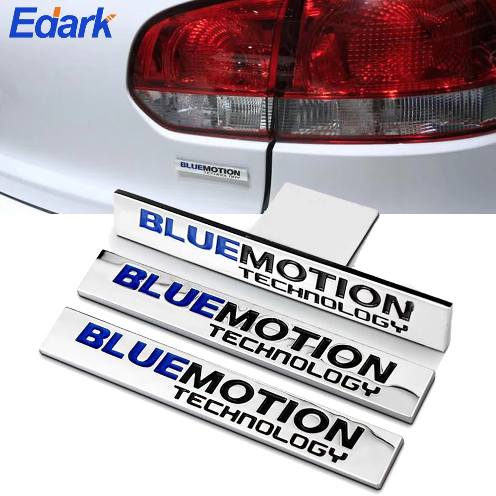 

Car Styling 3D Metal Chrome Zinc Alloy Emblem Blue Motion Technology Car Body Badge Emblem for Volkswagen Golf Passat Tiguan New