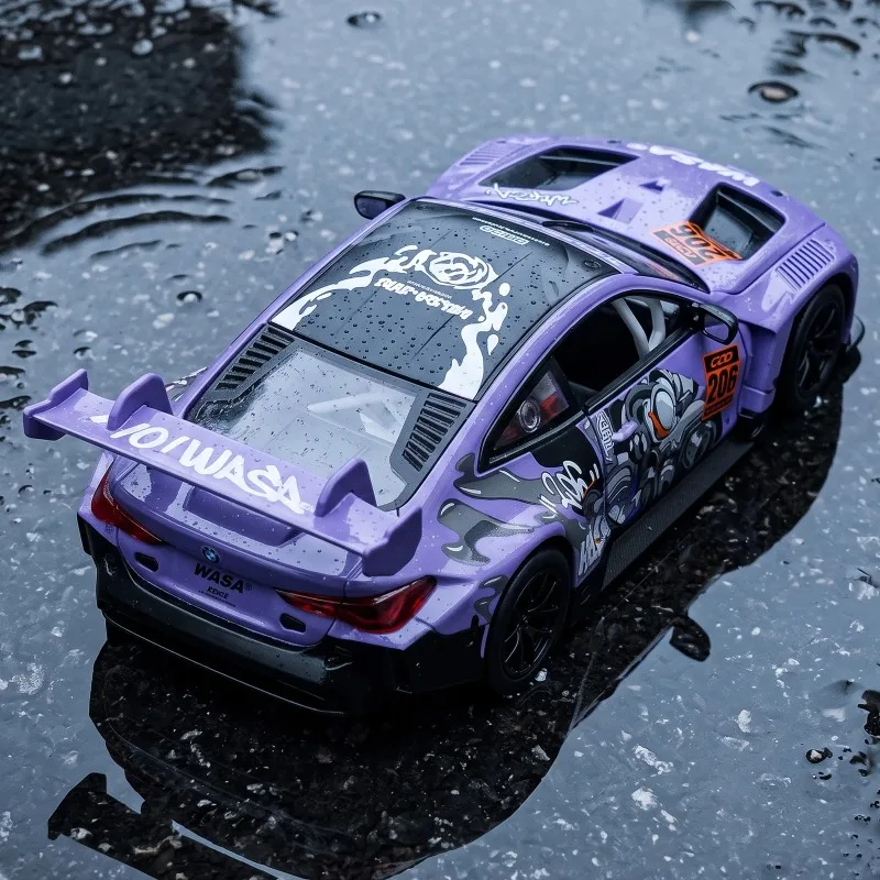 CCA MSZ 1:24 Alloy Metal Diecast Model Car Compatible With BMW M4 GT3 Home Decoration & Trendy Desktop Ornaments Holiday Present - view 5
