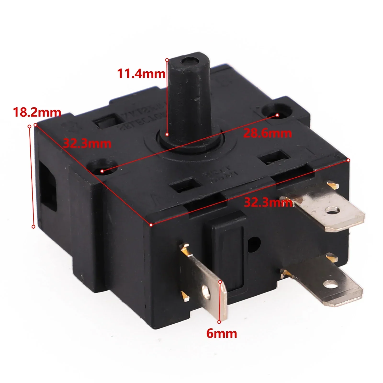 

Electric Heater Rotary Switch Selector AC 250V 16A With 3 Pin And 5 Pin For Controlled Power Supply In Room Heaters
