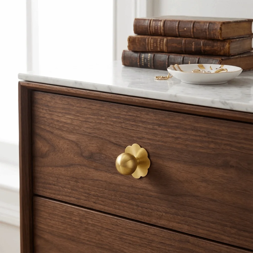 Modern Minimalist Brass Drawer Backplates Premium Brass Smooth Surface Cabinet Pulls Sturdy Structure Sophisticated Appearance