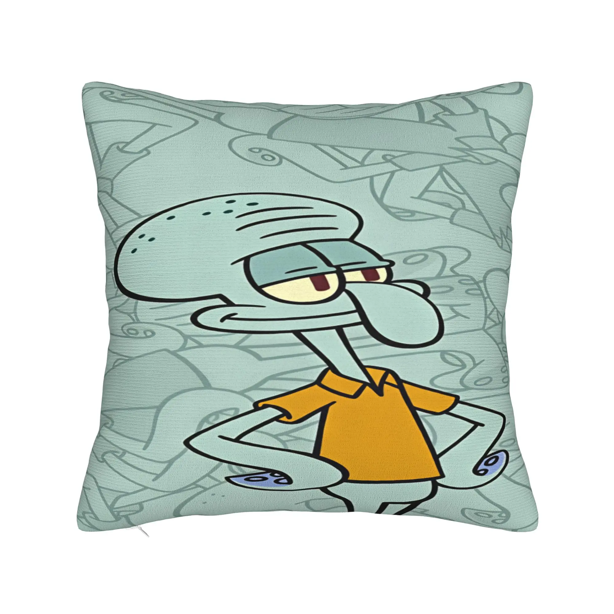 Pillow Cover SpongeBobs Plankton   Novelty Pillow Case For Chair Sofa Home Decor Pillowcases