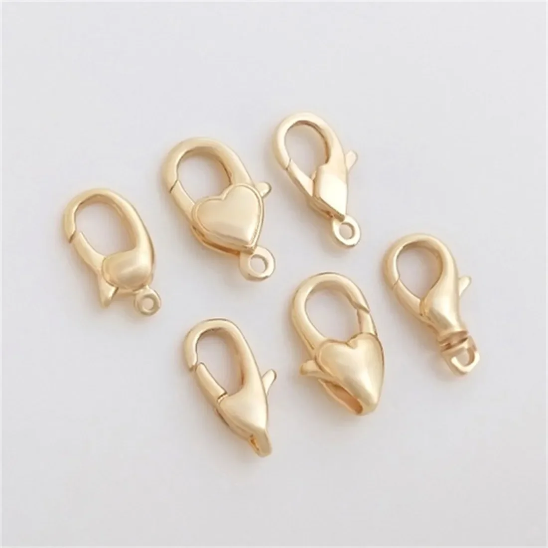 Korean Lobster Buckle 14K Gold-filled Spring Buckle Handmade DIY Bracelet Necklace Jewelry Connection Closing Clasp Accessories