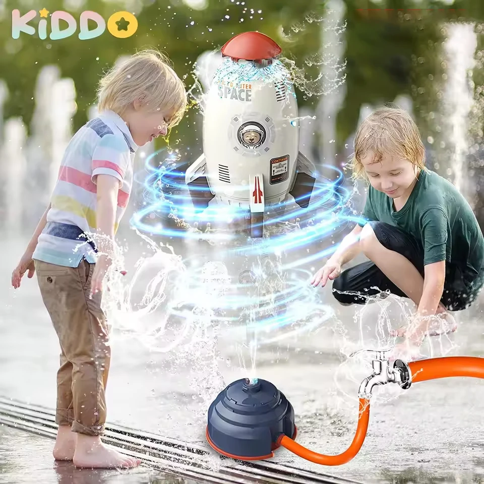 

Sprinkler Water Gun Yard Space Launcher Blaster Spinning Flying Splash Water Amusement Outdoor Toys Children's Day Gifts