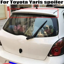 For Toyota Yaris spoilers 2008 2009 2010 2011 2012 2013 High Quality ABS Plastics Car Rear Roof cover Top wings spoiler Airfoil