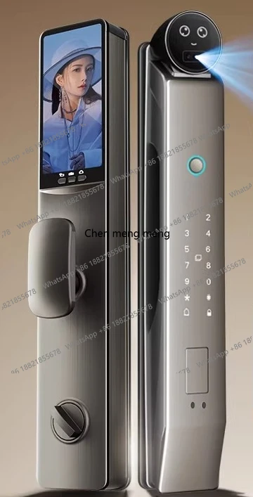 

Умный электронный замок с функцией распознавания отпечатков пальцев для домашней безопасности, автоматическое открывание, мониторинг и контроль видимости.