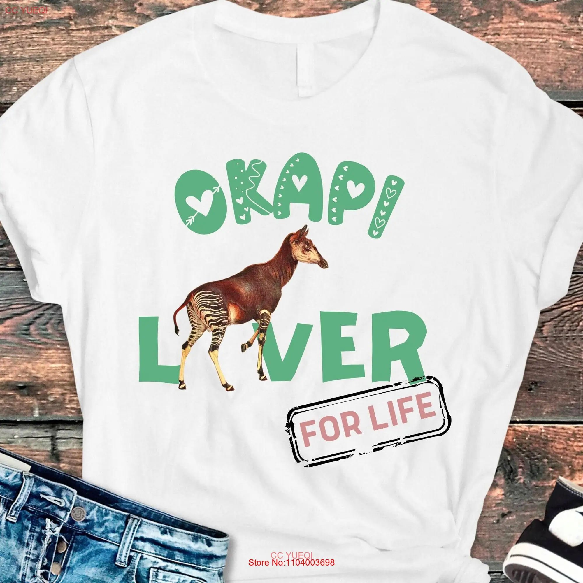 Okapi shirt t Cute tee Animal Mother'S Day Best Friend For Him Love long or short sleeves