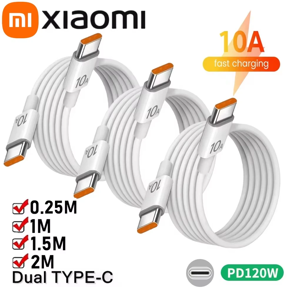 �y�Z�[�����zXiaomi 120 ���b�g 10A �}���[�d�� PD �f���A�� USB C �^�C�v C �}���[�d�P�[�u�������f�[�^�]�����C���[�R�[�h�T���X�� mi