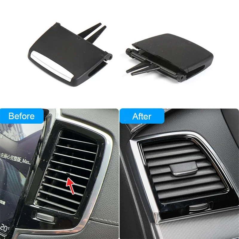 1/2pcs Front Fresh Air Conditioning AC Vent Grille Slider Clip Repair Kit for Volvo XC90 2014-2022 Car Accessories