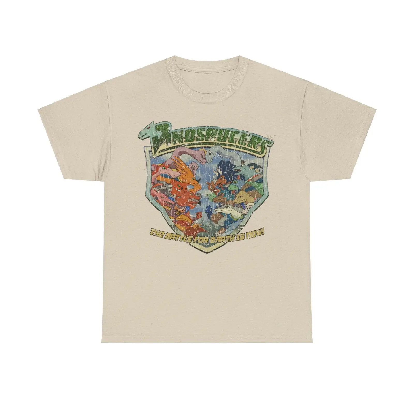 Dinosaucers Battle for Earth 1987 Cartoon Televison Show T shirt