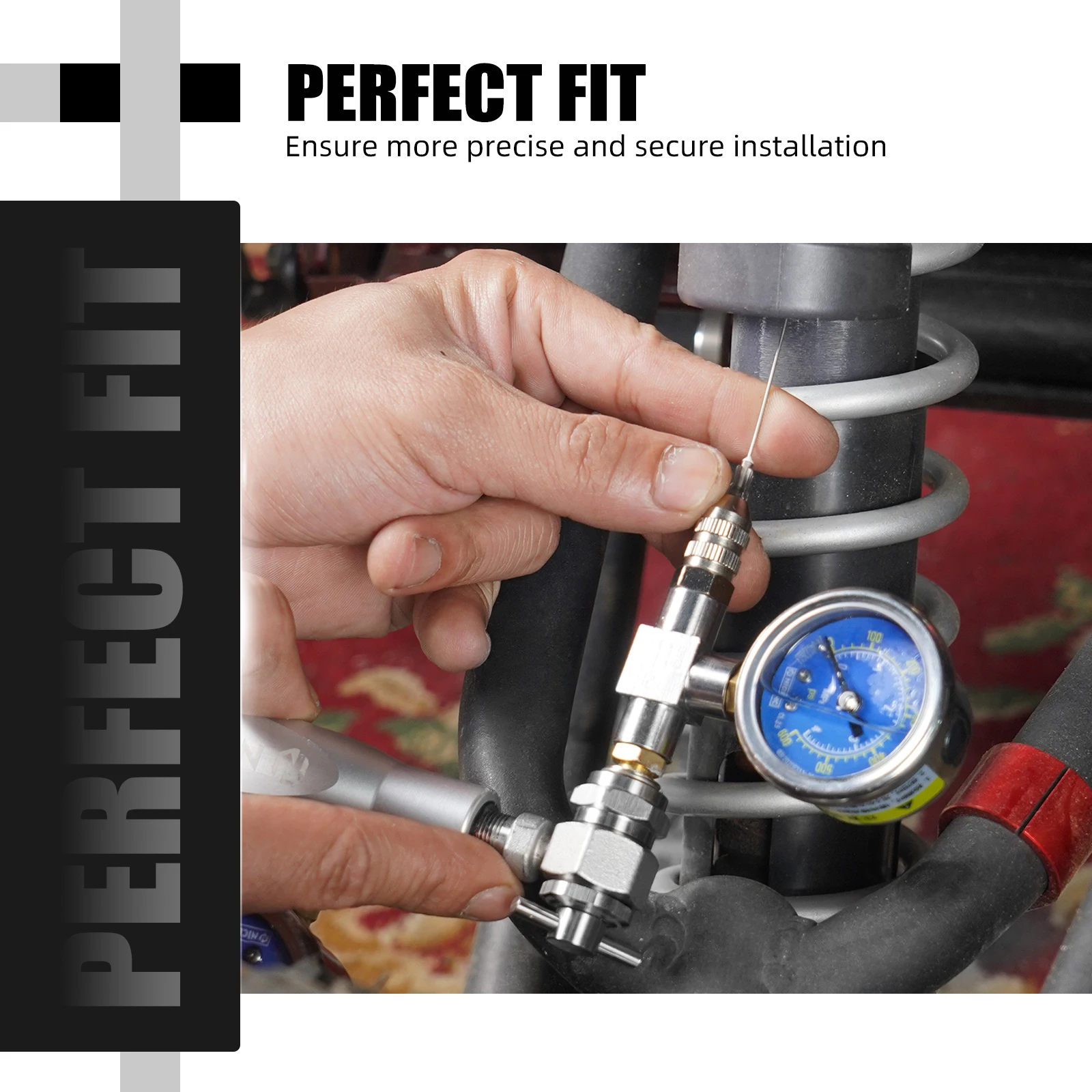 350 600PSI Shock Stikstofmeter Naald Vul Tool Voor Yamaha Polaris RZR CanAm Arctic Kat Sneeuwscooter KTM Honda Suzuki Kawasaki