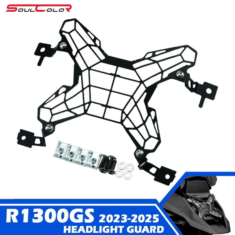 

Fit For MW R1300GS 2023 2024 2025 R1300GS ADVENTURE 24 25 R1300 GS Front Headlight Grille Guard Cover Protector Decorative